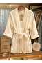 Wellness 100% Cotton 4-Layer Muslin Kimono – Yoga, Spa, Beach, and Daily Use