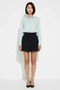 Women's A-Line Mini Skirt 100% Cotton Gabardine Pleated Detail Regular Waist Daily Casual Cut Modern Stylish - 4