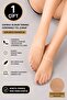 Sheera Series Skin Invisible Slingback Socks Non-Slip Silicone Sole Tulle Open Heel Shoe Socks