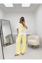 Shoulder-Tie T-Shirt and Bottom Pants, Two-Piece Set, Modal Fabric, Scarf-Set Premium Quality - 2