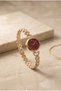Royal Grace Women's Steel Watch Gold Color & Burgundy Dial Vintage Old Money Luxury Elegant Stylish Women's Wristwatch |   Limited Edition 2026 - 5