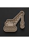 2-Piece Crane Dough Sculpting Cookie/Ceramic/Polymer Mixed Color (Pattern and Frame) 7X8 cm - 7