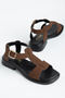 Women's Buckle T-Strap Casual Sandals - 4