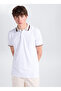 White Men's Slim Fit Polo T-Shirt Ace091262034