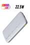 10000 mAh Fast Charging Power Bank 22.5W PD, Ultra-Slim External Battery Pack (Grey)