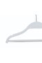 Wooden 8000 3-7 Years Old 30cm Children's Hanger with Bar White Color 6 Pieces - 5