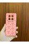 Poco X7 Ribbon Bow Printed Velvet Inside Silicone Phone Case (Pink Color) - 7