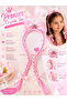 Wig Hair Crown Pink Princess Braided Model - 2