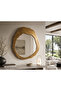 Brass Harp Framed Mirror - 2