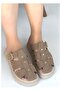 Bellamor Suede Textured Cage Sandals Slippers - 3