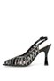 26Y204-2 Women's Stoned Evening Dress Shoes Black - 4
