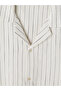 Ecru Regular Fit Striped Men's Shirt - 6