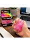 DAT DAT Squishy Cube Stress Ball Pink Squeeze Sensory Fidget Toy for Teens Adults Office Desk Classroom - 5