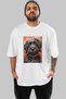 For Dog Lovers 27 Front Dog Print White Oversize T-Shirt 100% Cotton Unisex Dog Lover Premium Design - 2