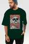 For Dog Lovers 55 Front Dog Printed Green Oversize T-Shirt 100% Cotton Unisex Dog Lover Premium Design - 6