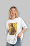 For Dog Lovers 36 Front Dog Printed White Oversize T-Shirt 100% Cotton Unisex Dog Lover Premium Design - 4