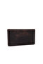 Wallet Men's Genuine Leather Men's Card Holder Functional Long Wallet Phone Coin Purse - Brown Rover - 7
