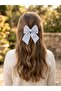 2-Pack Black and White Polka Dot Bow Hair Clip Clip-On Hairpin Hair Accessory - 5