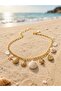 Gold Plated Starfish, Turtle, Oyster Shell and Sun Chain Necklace - 3