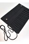 Black Navy Blue Patchwork Denim Roll-Up Pen Holder - 4