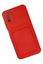 Spt-Gld Pohone M3 Case Kelvin Silicone with Business Card Holder (143727) - Red - 2