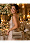 Night Sparkle Evening Dress Bag with Metal Handle and Chain Strap, Evening Event Bag - 6