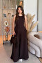 Stylish Brown Jumpsuit with Belted Pockets - 6