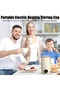 Portable Electric Milk Frother Cup 400ml Automatic Coffee Mixer Rechargeable Smart Display Mug - 6