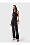 Peak New Season Black Crew Neck Sequin Embroidered Women's Undershirt - 2