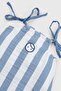 Organic Cotton Muslin Strap Dress with Blue Stripes - 2