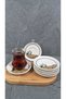 Kaya Zühre Porcelain 6-Piece Tea Plate - 4