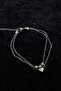 Silver Color Dorika Heart Model Sf Chain Steel Anklet Premium Stain Resistant Elegant - 2