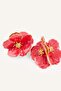 Women's Floral Fuchsia Earrings H9959Axns - 4