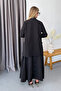 Women's Elastic Waist Double Pocket Long Skirt Black - 5177 - 5