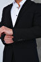 Black Classic Slim Fit Jacket - 4