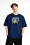 Freedom - Oversize Men's T-Shirt Dark Blue - 3