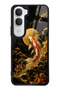 Vivo Y31 Golden Koi Elegance Design Glossy Phone Case