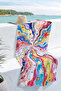 Colorful Starry Abstract Artistic Beach Towel - Galaxy-Inspired Pastel Quick-Dry Microfiber Towel - 6