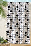 Marble Textured Polka Dot Modern Beach Towel - Minimalist Gray Black Geometric Bath Beach Cover - 7