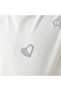 Crew Neck Short Sleeves Top with Heart Embellishment Detail - 5