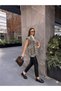 Women's Side Pocket Detailed 100% Cotton Denim Vest - 2