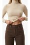 Style Acı Kahve Women's Ema 90's Lycra Super High Waist Loose Jeans Palazzo Trousers - 4