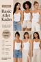 Women's Viscose 6-Piece Undershirt with Rope Straps & Lace Detail