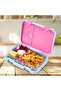 4 Compartment Bento Lunch Box – Leakproof BPA Free Food Container for Kids, Flamingo Aqua - 2