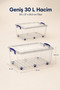 30 Lt Toy Storage Box with 2 Wheels, Toy Organizer - Children's Room Organizer - 2