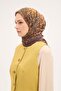 وشاح تينسل مونار بنمط حجري بني 90x90 - 3
