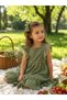 Bella Fisto Embroidered Ruffle Sleeve Girls' Dress - 2