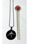Black Color 60 cm Italian Chain Stainless Steel Necklace with the Word "Hiç" Written on It - 3