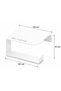 Lifetime Stainless Steel No Drilling Mounting Adhesive and Screw Rack Toilet Roll Holder Wc Paper Hanger Matte White- Bth-014 - 3
