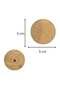 Plain MDF Wooden Fridge Magnet Blanks Cutouts - Round (Pack of 10) - 8